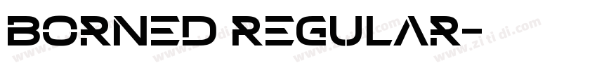 Borned Regular字体转换